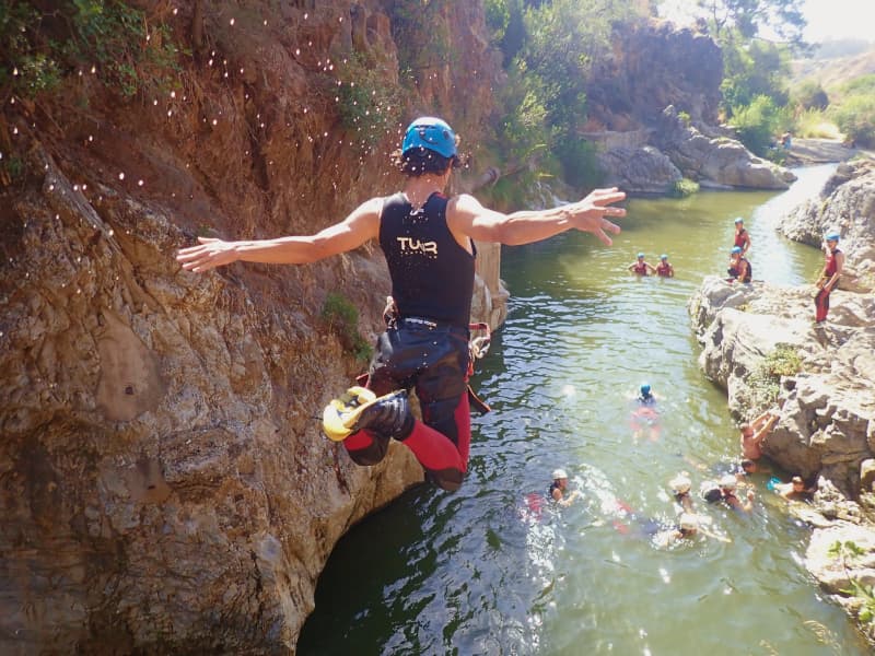 Guadalmina canyon - Jump into the guadalmina canyon